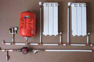 Однотрубная система отопления дома с насосом