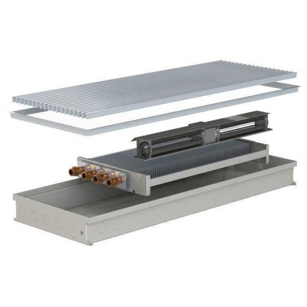 Carrera CV2 (inox) Н90/120 L1500 Конвектор внутрішньопідлоговий